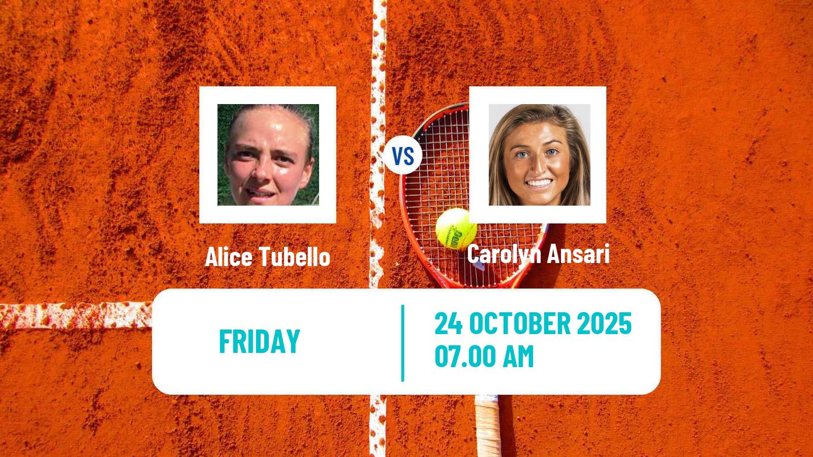 Tennis ITF W35 Lagos Women Alice Tubello - Carolyn Ansari