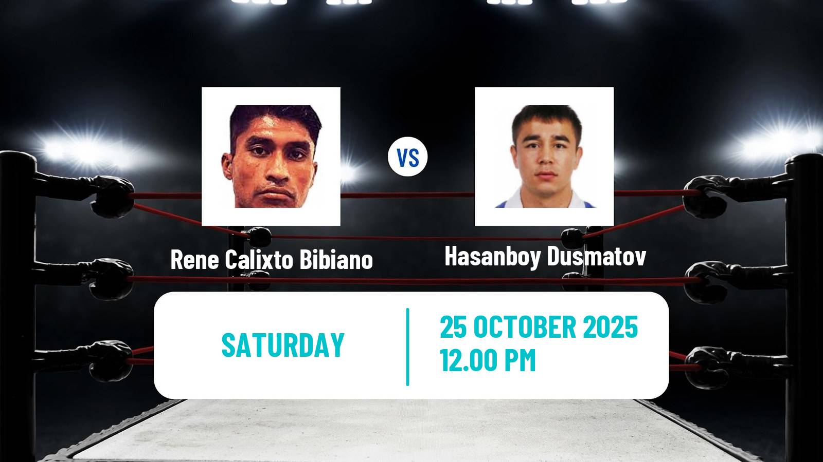 Boxing Flyweight Others Matches Men Rene Calixto Bibiano - Hasanboy Dusmatov