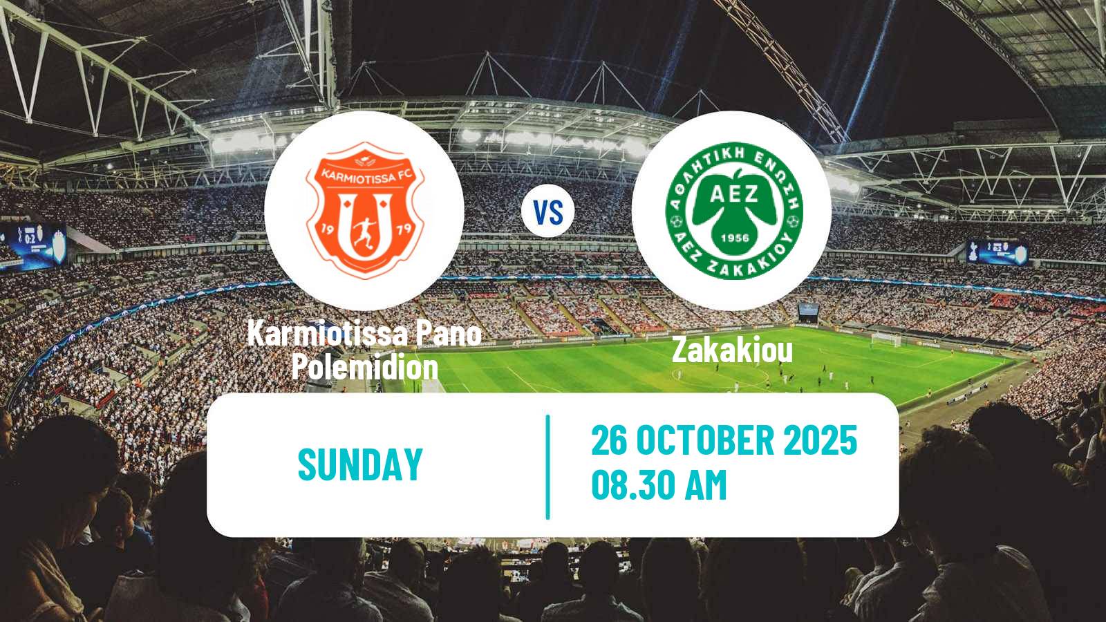 Football Cypriot Division 2 Karmiotissa Pano Polemidion - Zakakiou