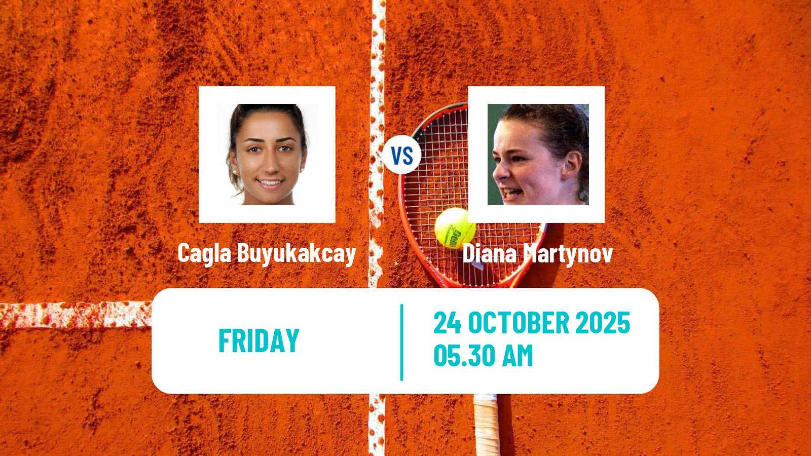 Tennis ITF W75 Poitiers Women Cagla Buyukakcay - Diana Martynov