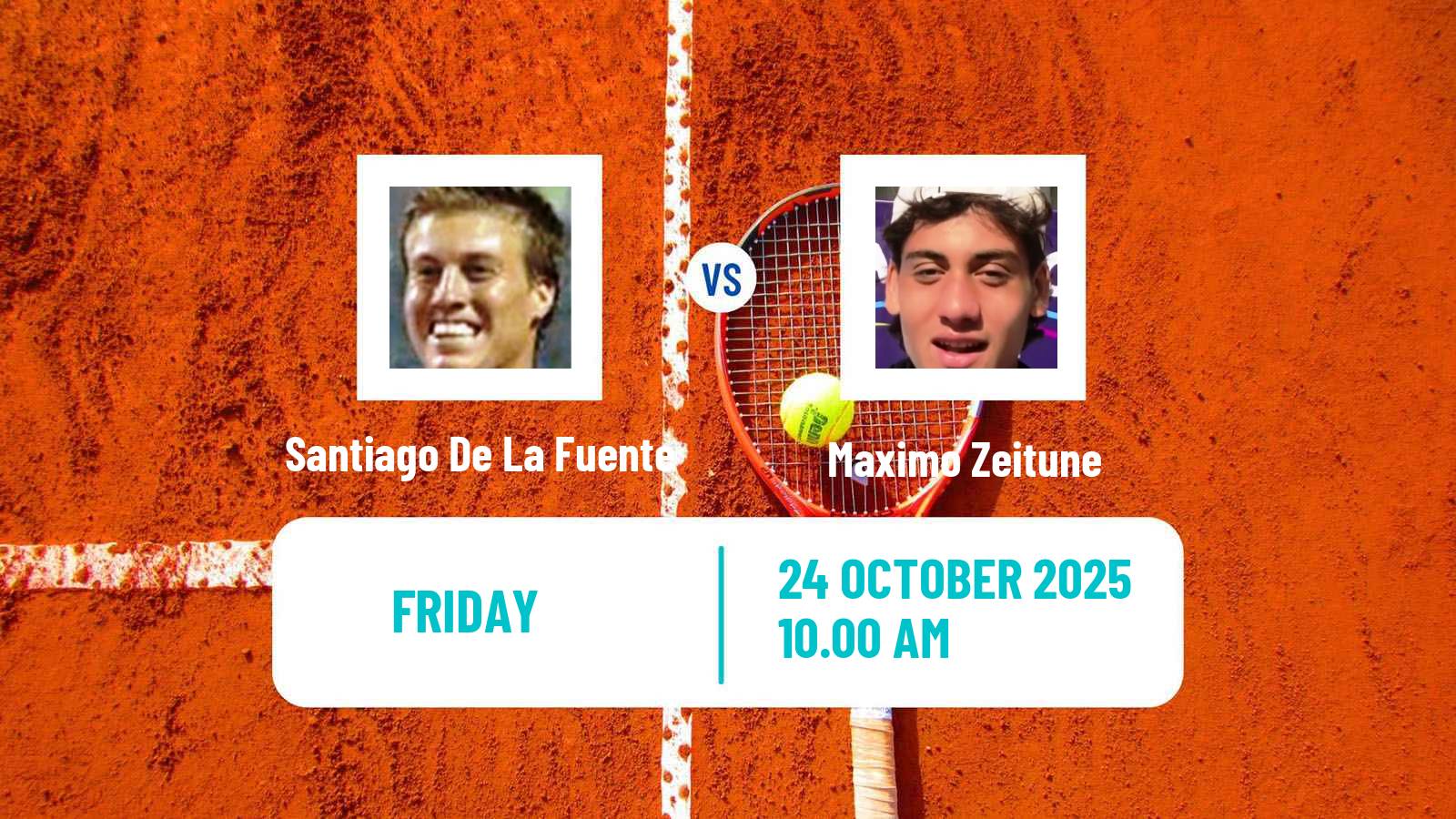 Tennis ITF M15 Santiago 6 Men Santiago De La Fuente - Maximo Zeitune