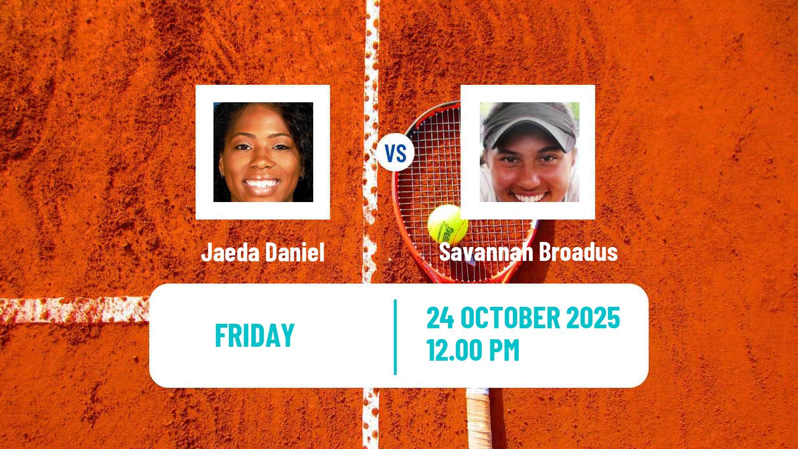 Tennis ITF W35 Norman Ok Women Jaeda Daniel - Savannah Broadus