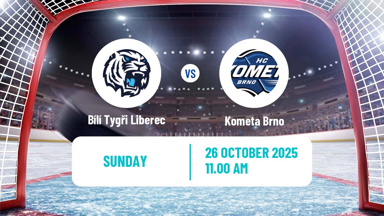Hockey Czech Extraliga Bílí Tygři Liberec - Kometa Brno