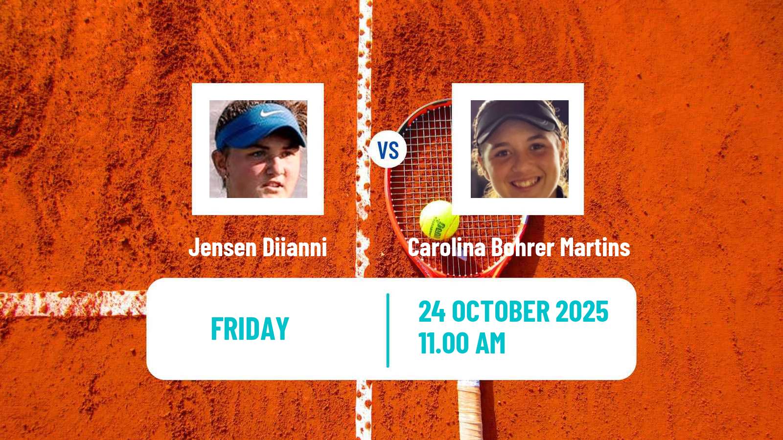 Tennis ITF W15 Hilton Head Island Sc Women Jensen Diianni - Carolina Bohrer Martins