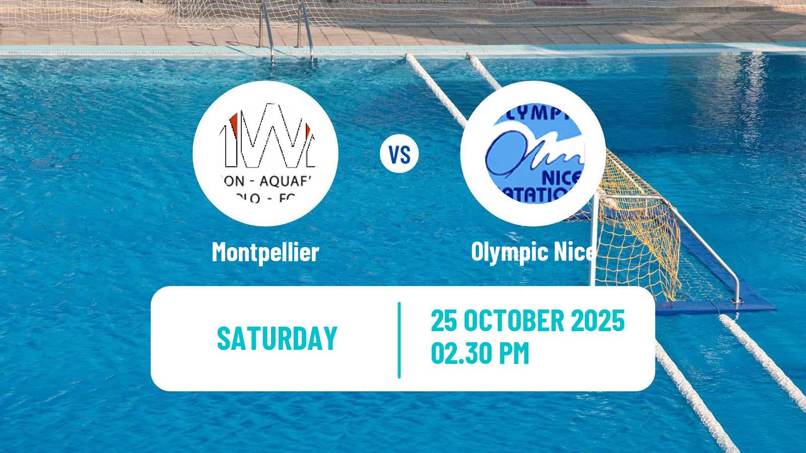 Water polo French Elite Championnat Water Polo Montpellier - Olympic Nice