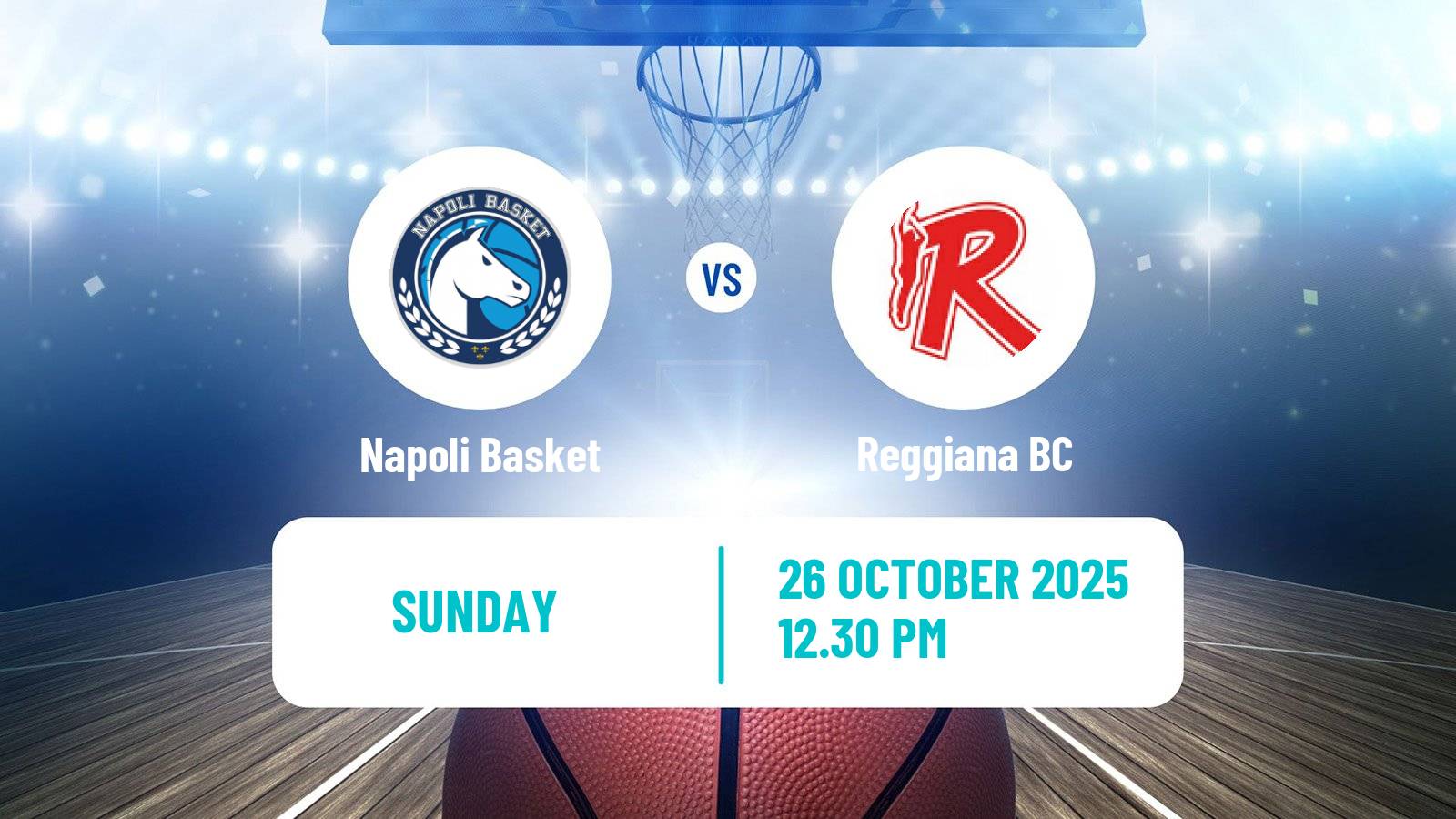 Basketball Italian Lega A Basketball Napoli Basket - Reggiana