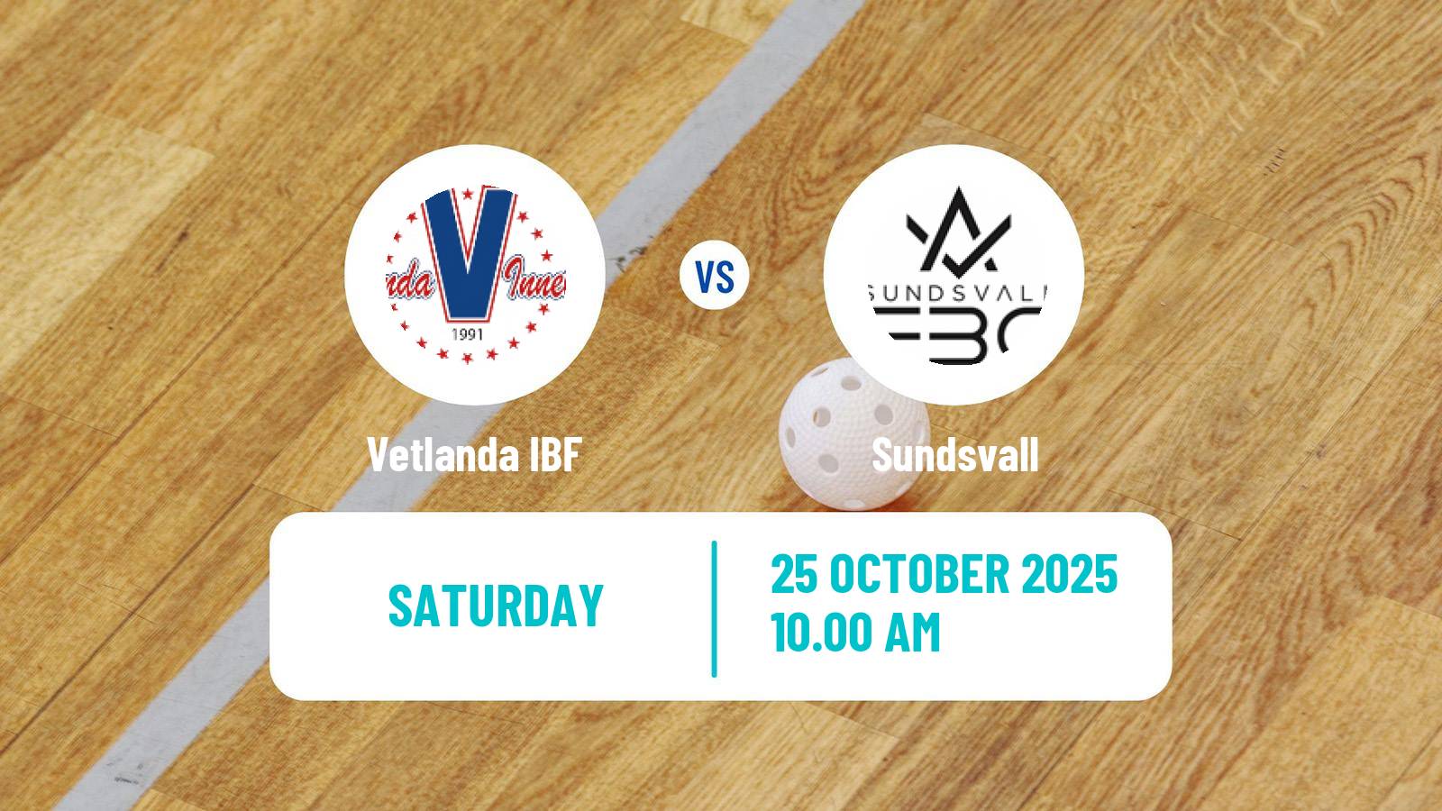 Floorball Swedish Allsvenskan Floorball Vetlanda - Sundsvall