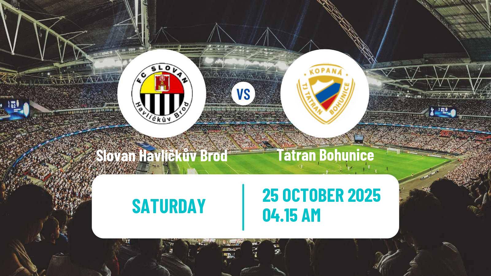 Football Czech Division D Slovan Havlíčkův Brod - Tatran Bohunice