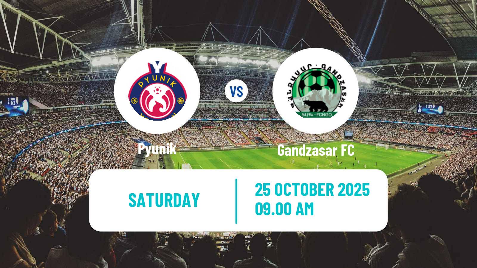Football Armenian Premier League Pyunik - Gandzasar