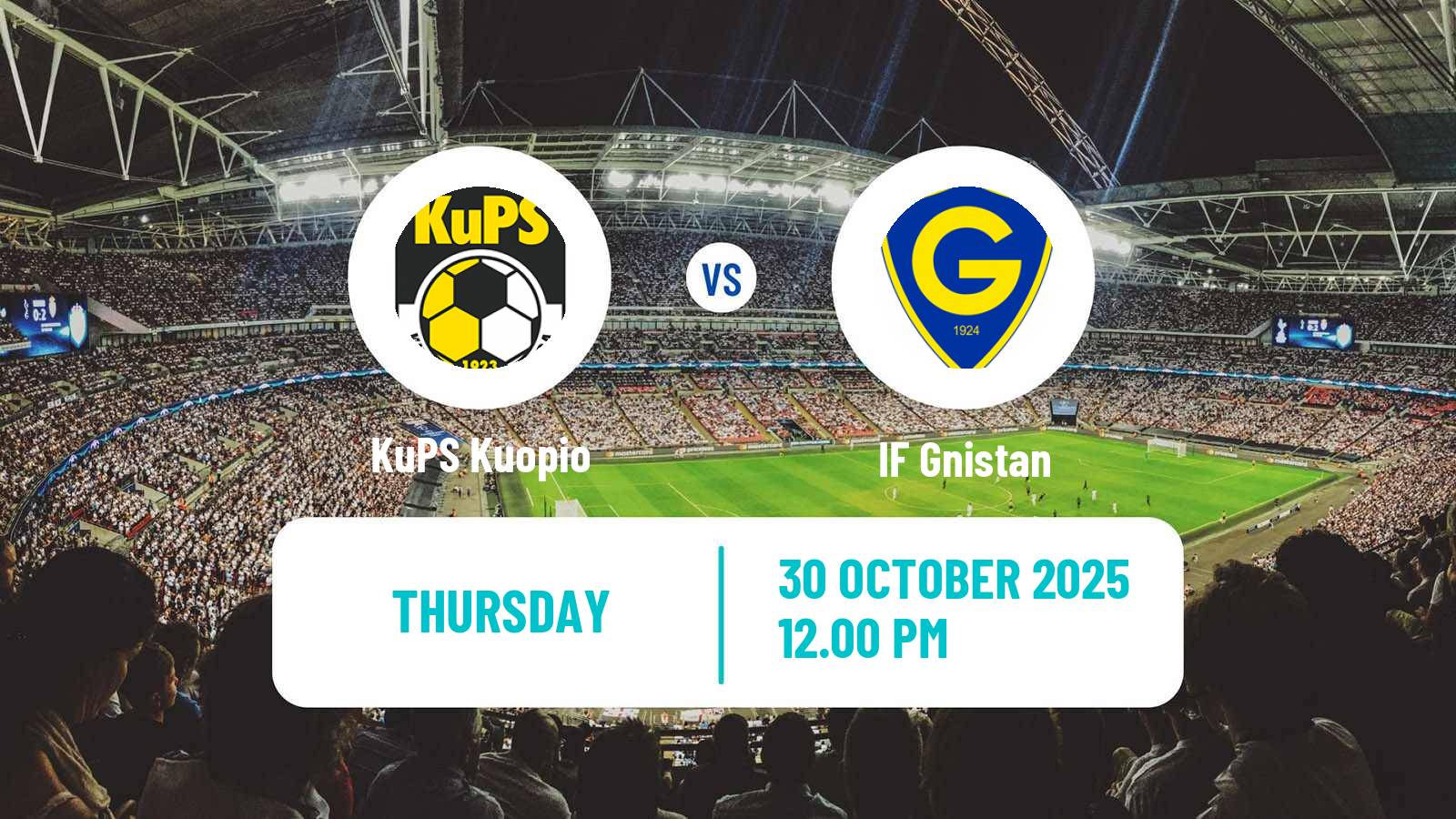Football Finnish Veikkausliiga KuPS Kuopio - Gnistan