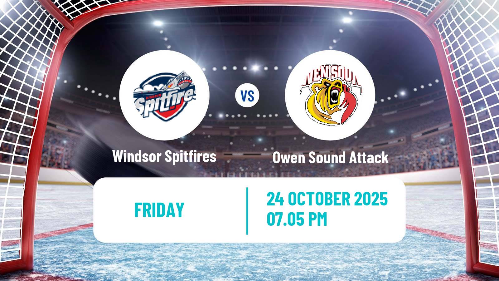 Hockey OHL Windsor Spitfires - Owen Sound Attack