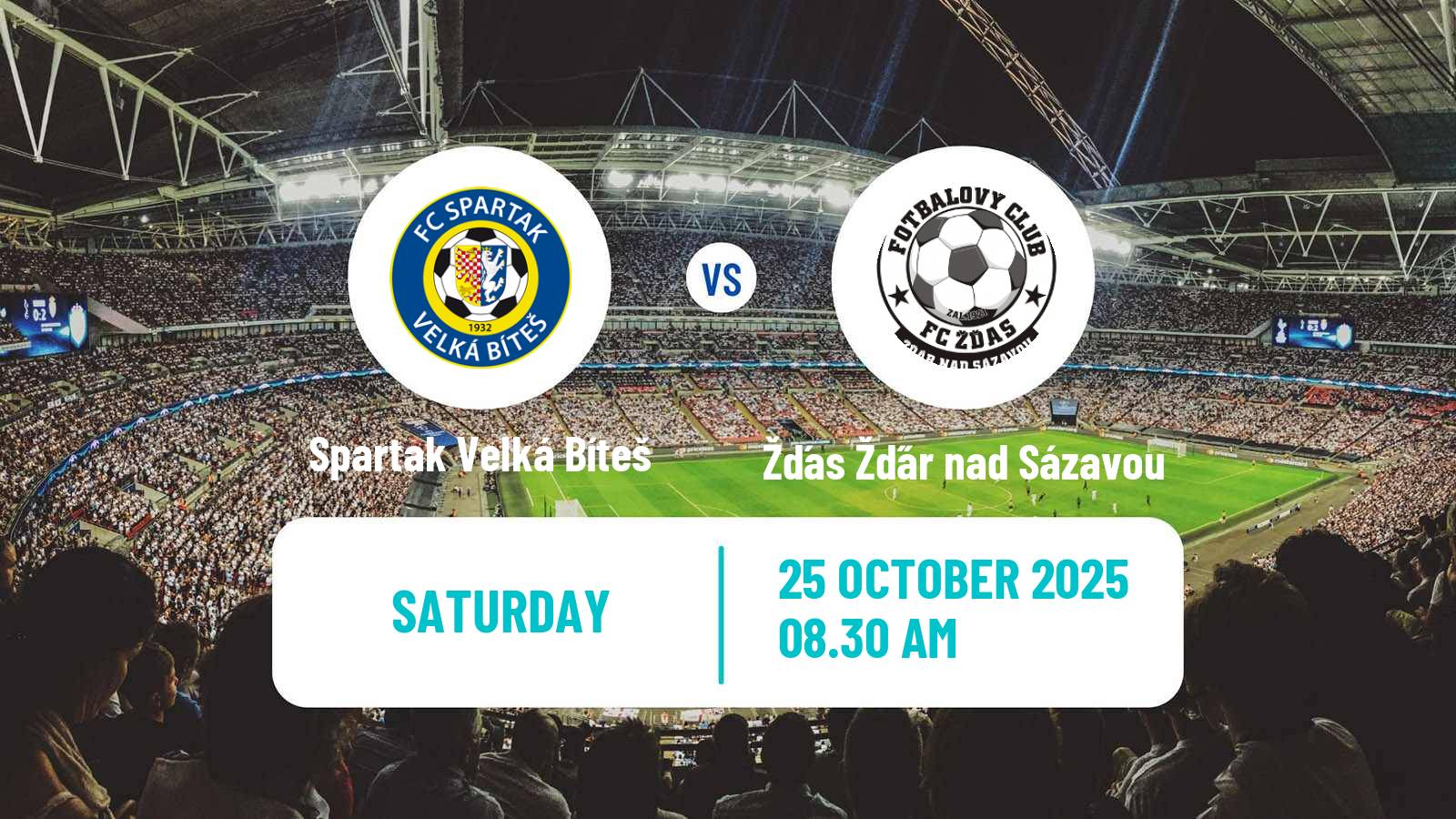 Football Czech Division D Spartak Velká Bíteš - Žďas Žďár nad Sázavou