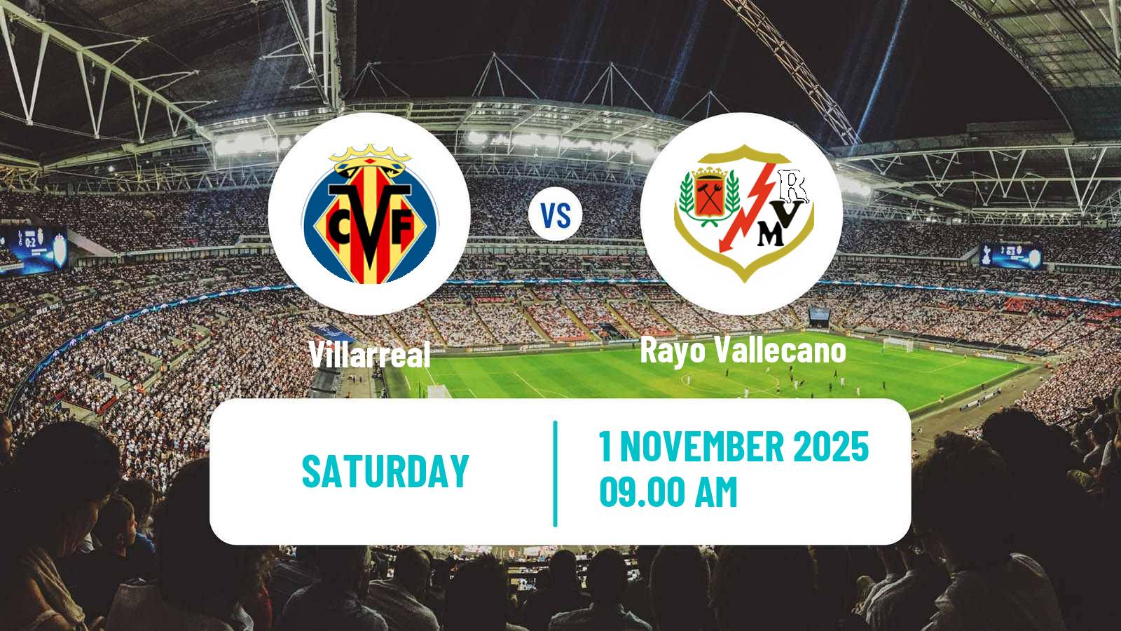Football Spanish LaLiga Villarreal - Rayo Vallecano