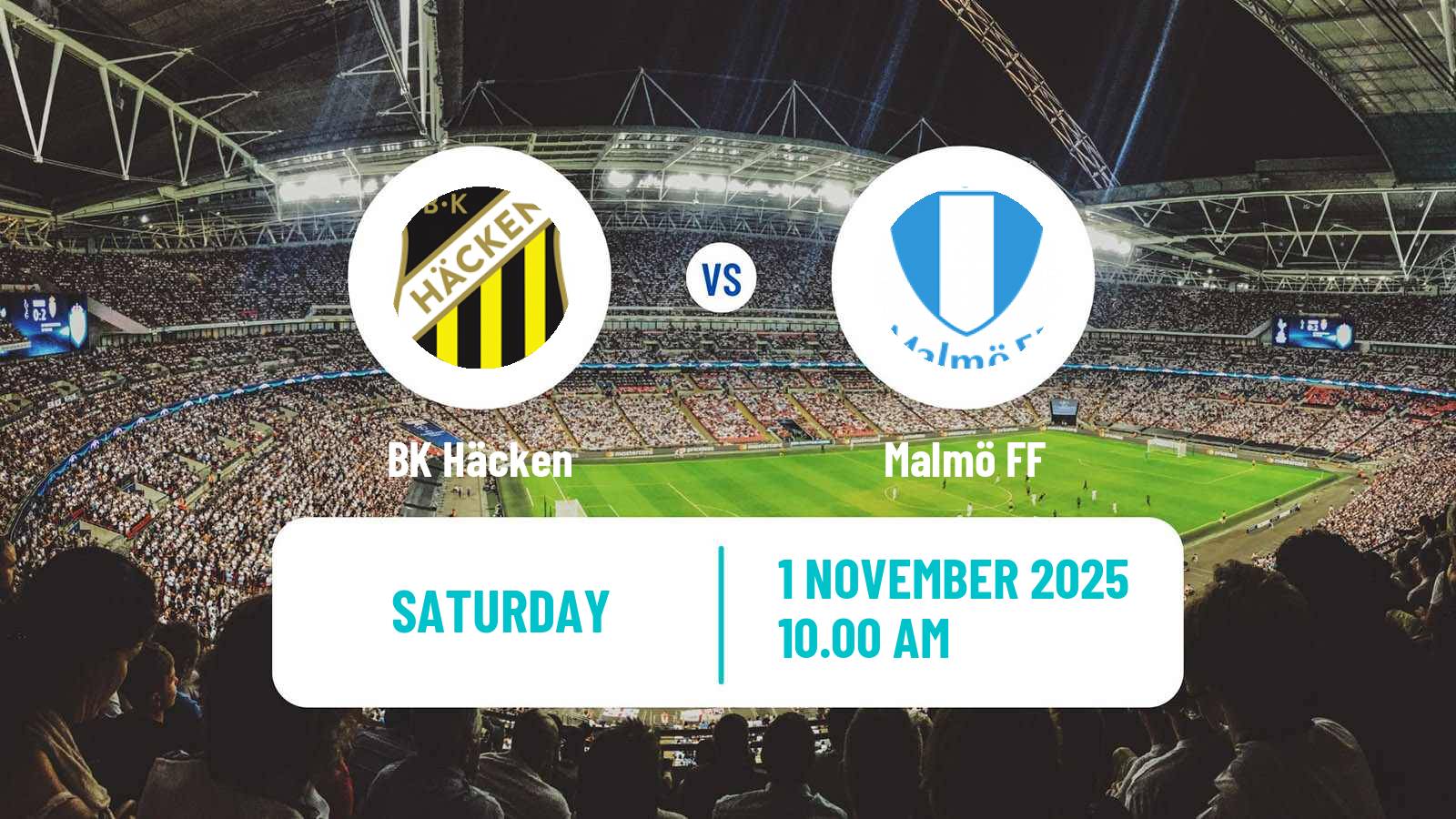 Football Swedish Allsvenskan Häcken - Malmö