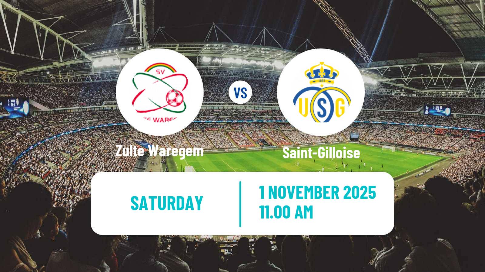 Football Belgian Jupiler Pro League Zulte Waregem - Saint-Gilloise