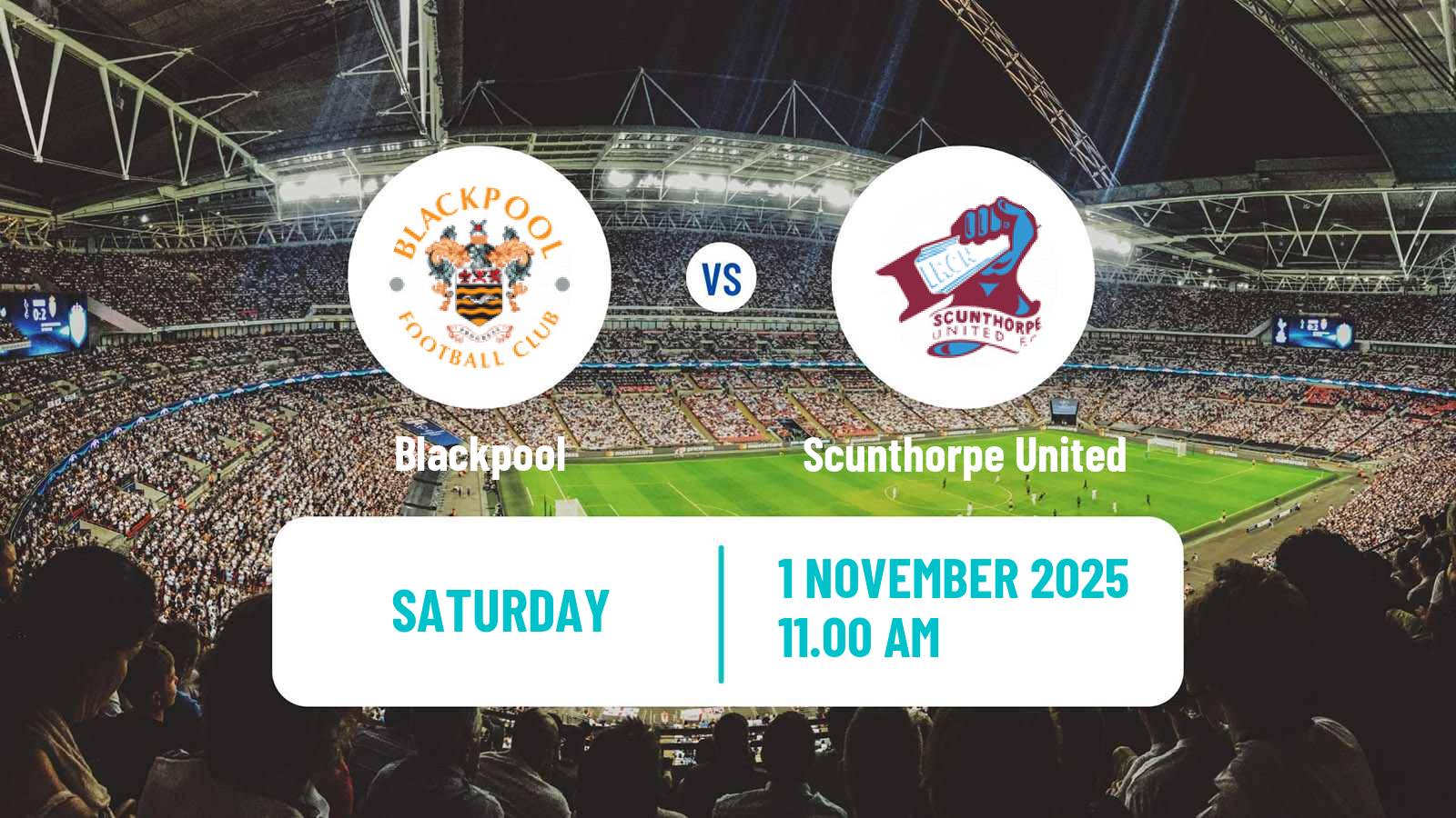 Football English FA Cup Blackpool - Scunthorpe United