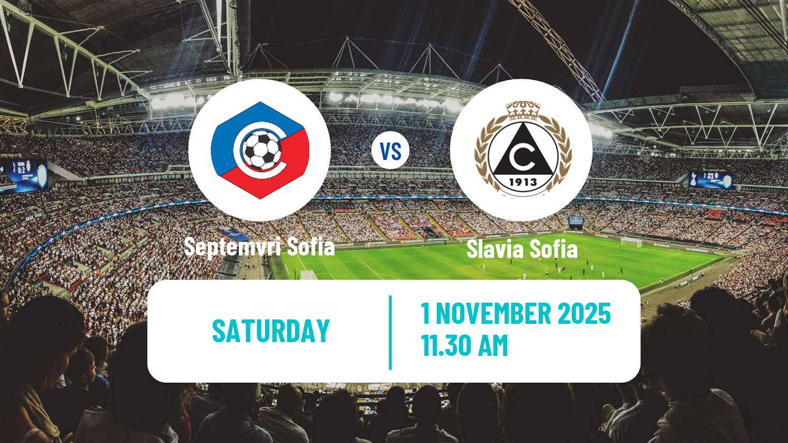Football Bulgarian Parva Liga Septemvri Sofia - Slavia Sofia