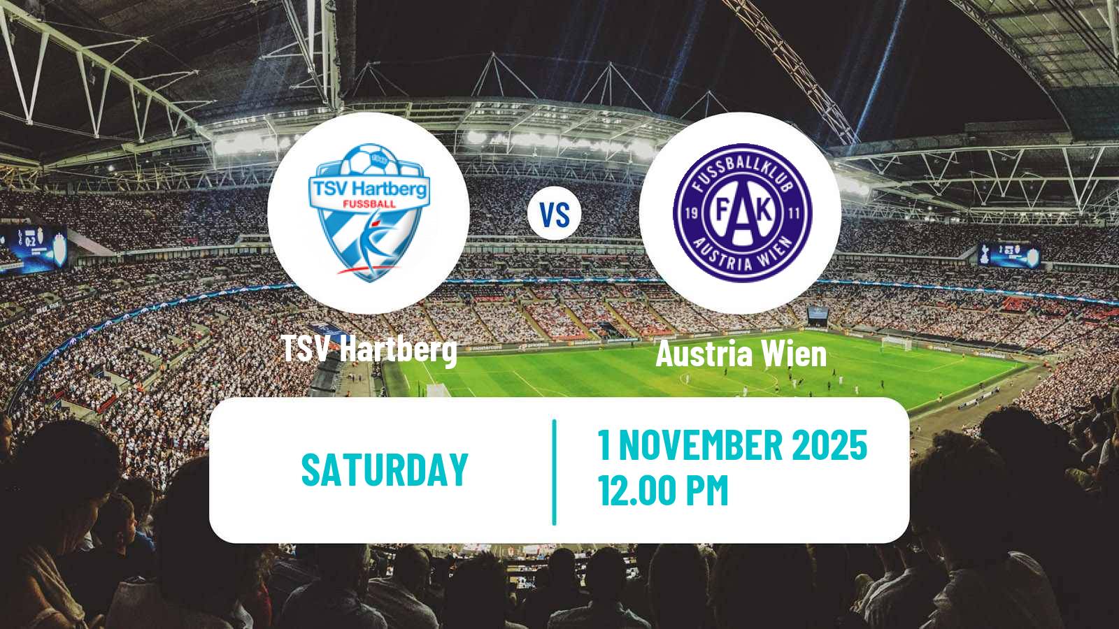 Football Austrian Bundesliga Hartberg - Austria Wien