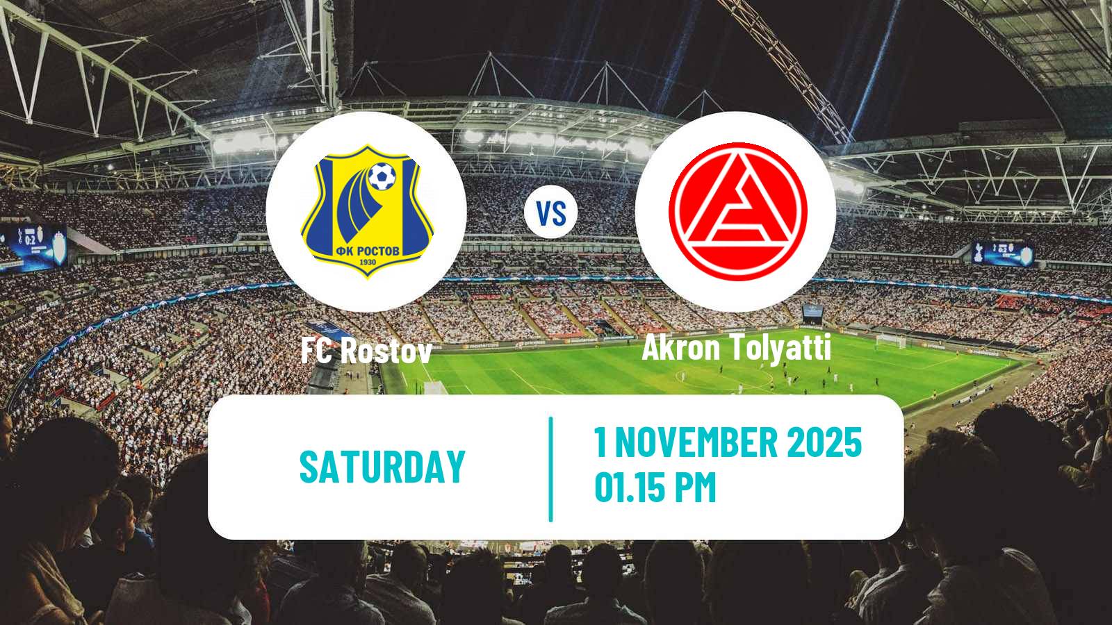 Football Russian Premier League Rostov - Akron Tolyatti