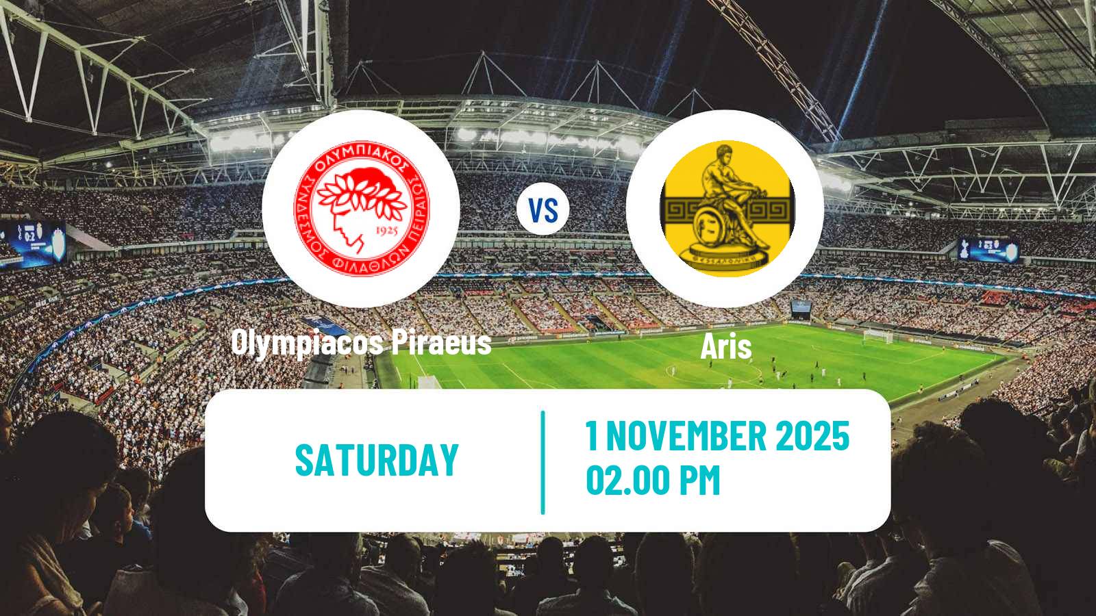 Football Greek Super League Olympiacos Piraeus - Aris