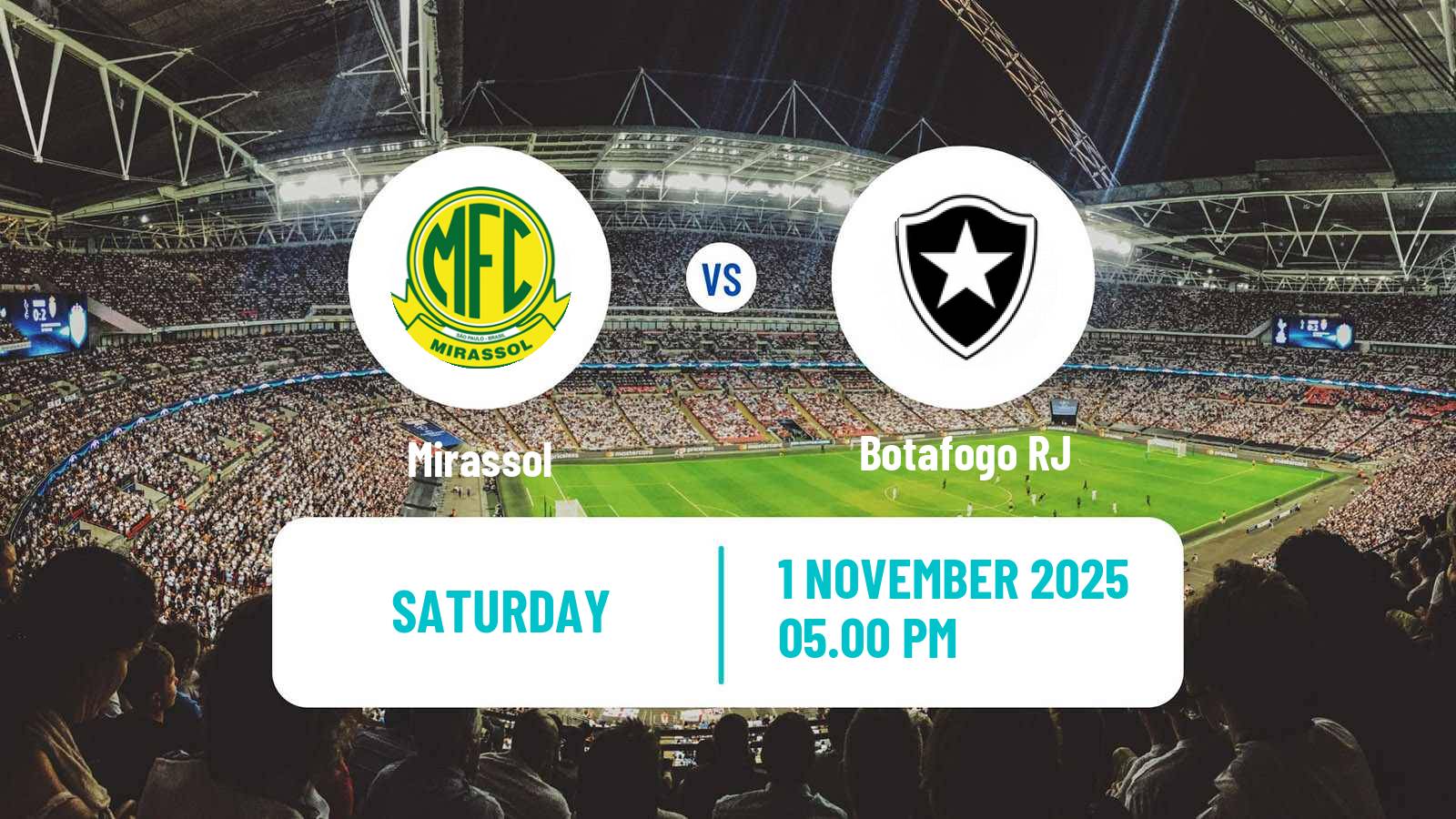 Football Brazilian Serie A Mirassol - Botafogo RJ
