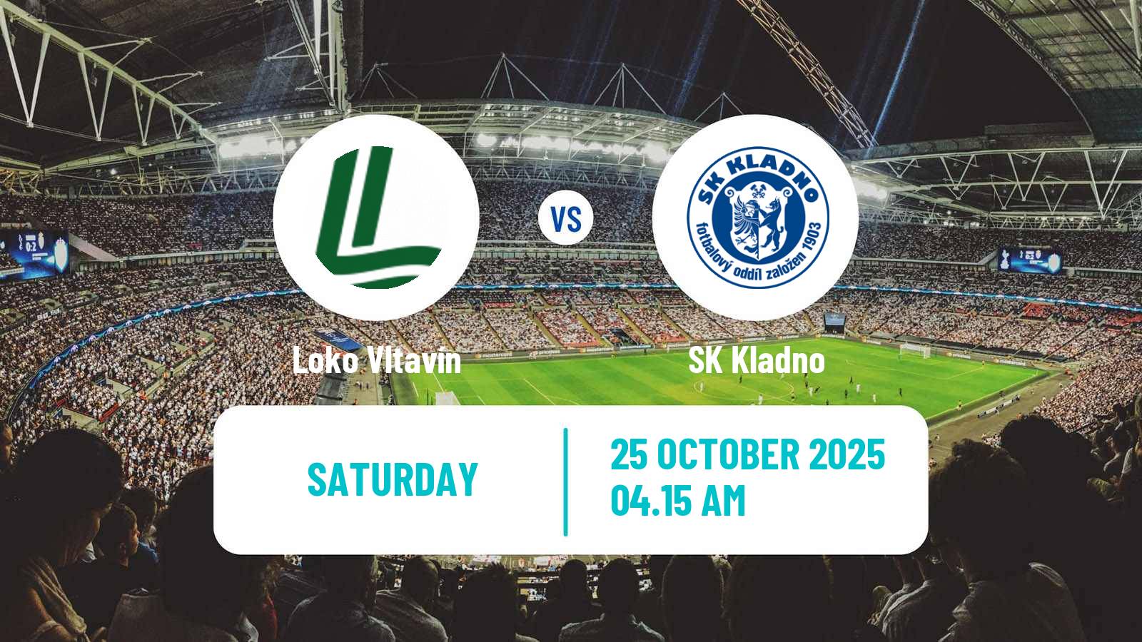 Football Czech CFL Group A Loko Vltavín - Kladno