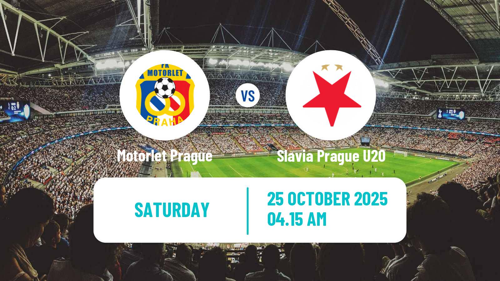 Football Czech CFL Group A Motorlet Prague - Slavia Prague U20