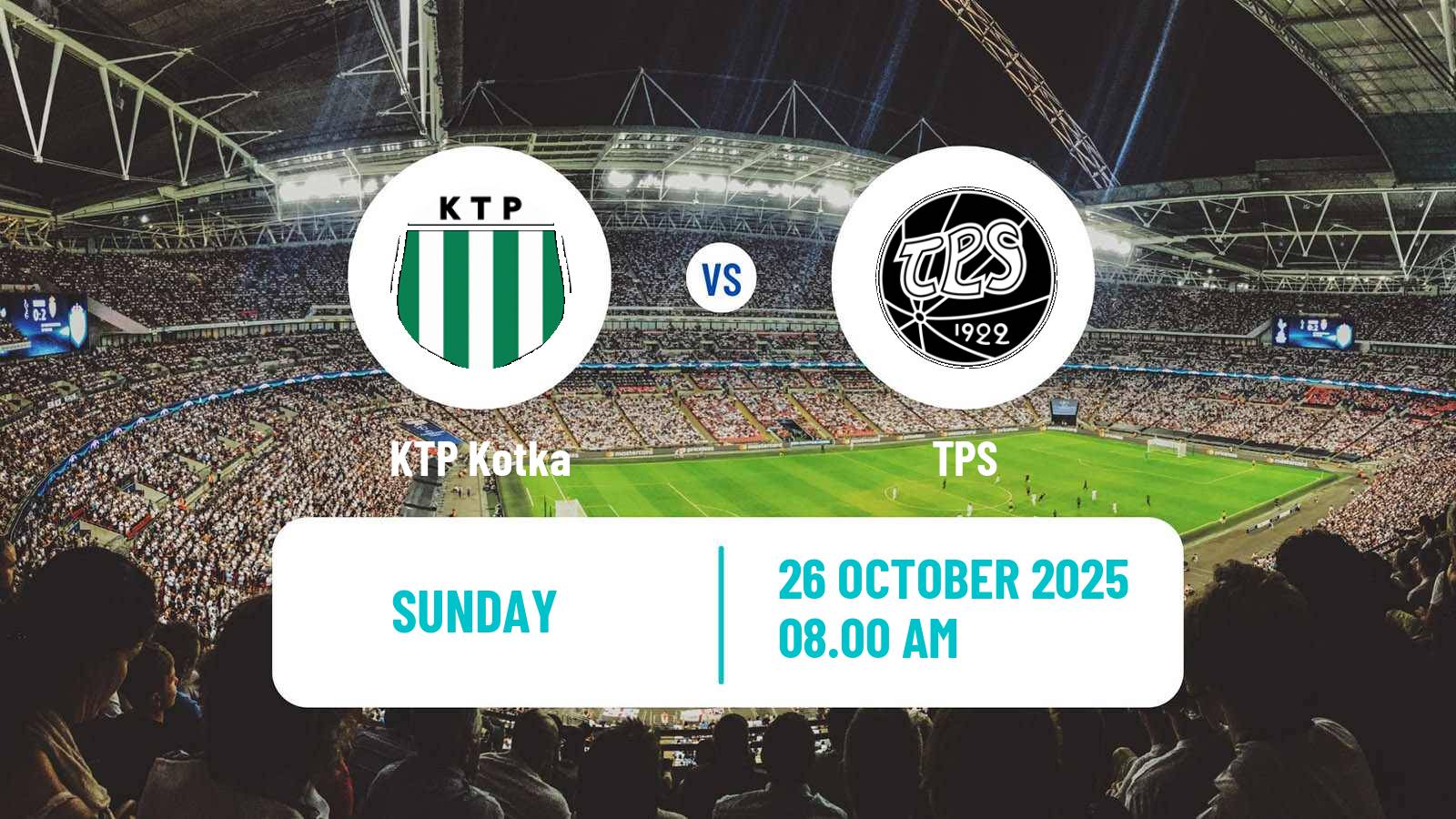 Football Finnish Veikkausliiga KTP Kotka - TPS