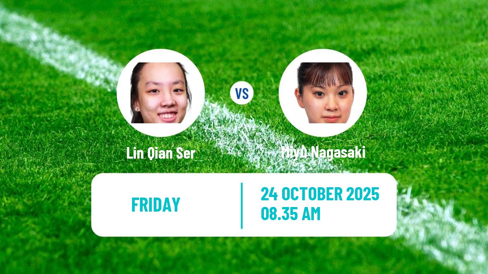 Table tennis Wtt Star Contender London Women Lin Qian Ser - Miyu Nagasaki