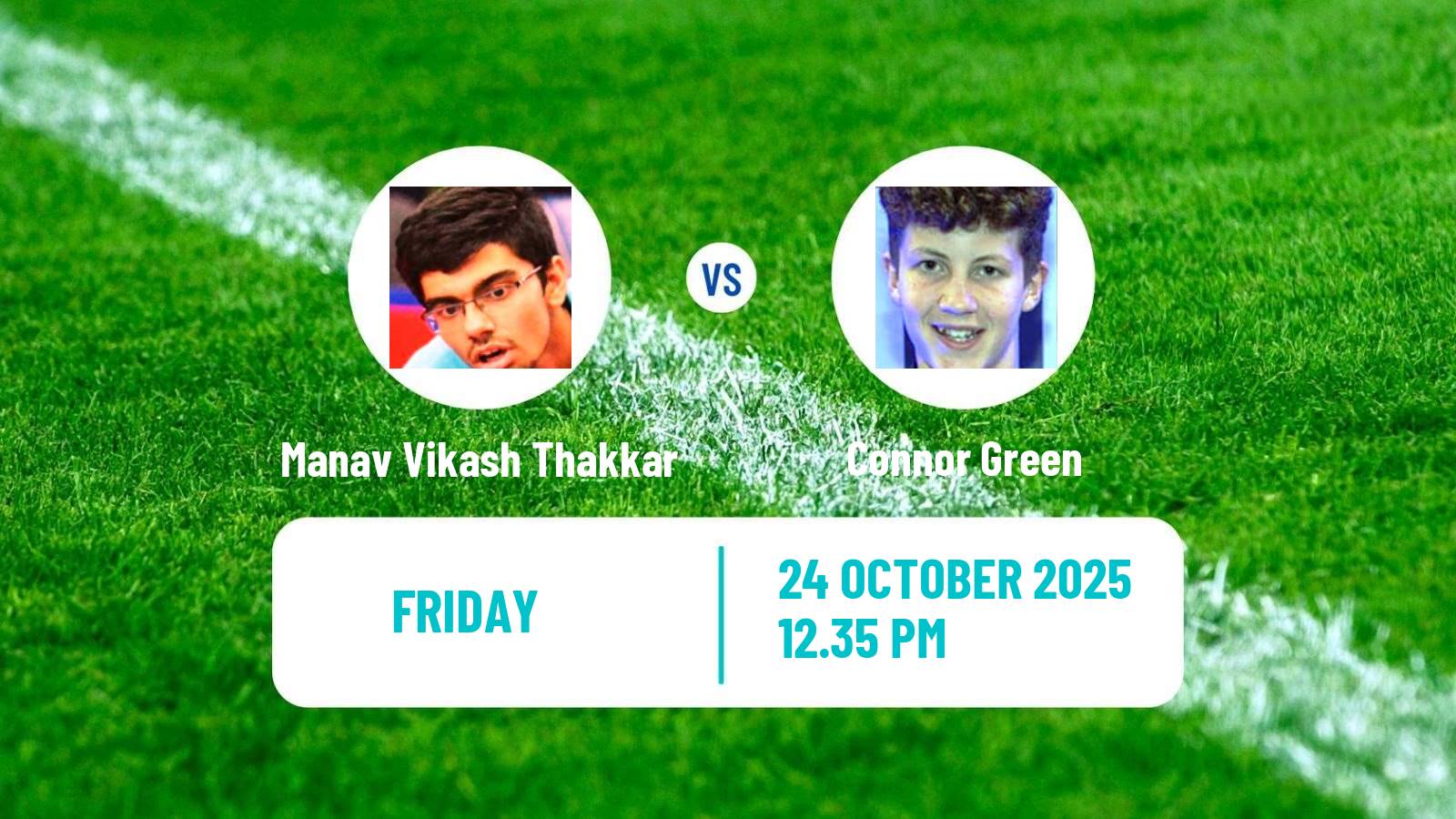 Table tennis Wtt Star Contender London Men Manav Vikash Thakkar - Connor Green