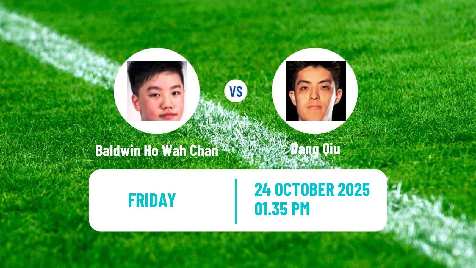 Table tennis Wtt Star Contender London Men Baldwin Ho Wah Chan - Dang Qiu