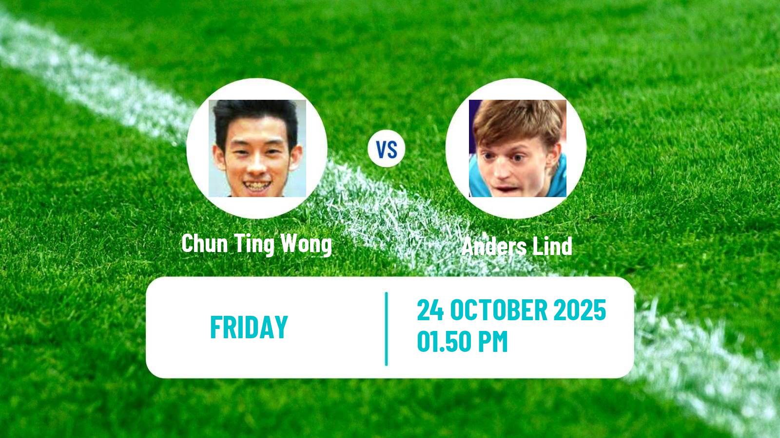 Table tennis Wtt Star Contender London Men Chun Ting Wong - Anders Lind