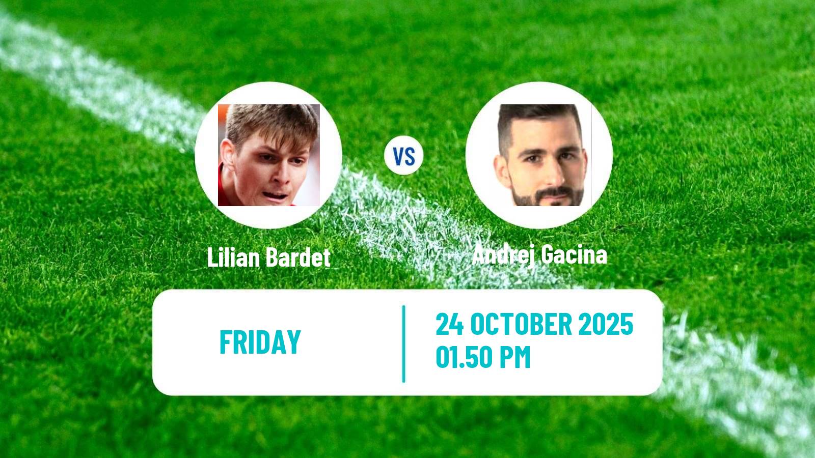 Table tennis Wtt Star Contender London Men Lilian Bardet - Andrej Gacina