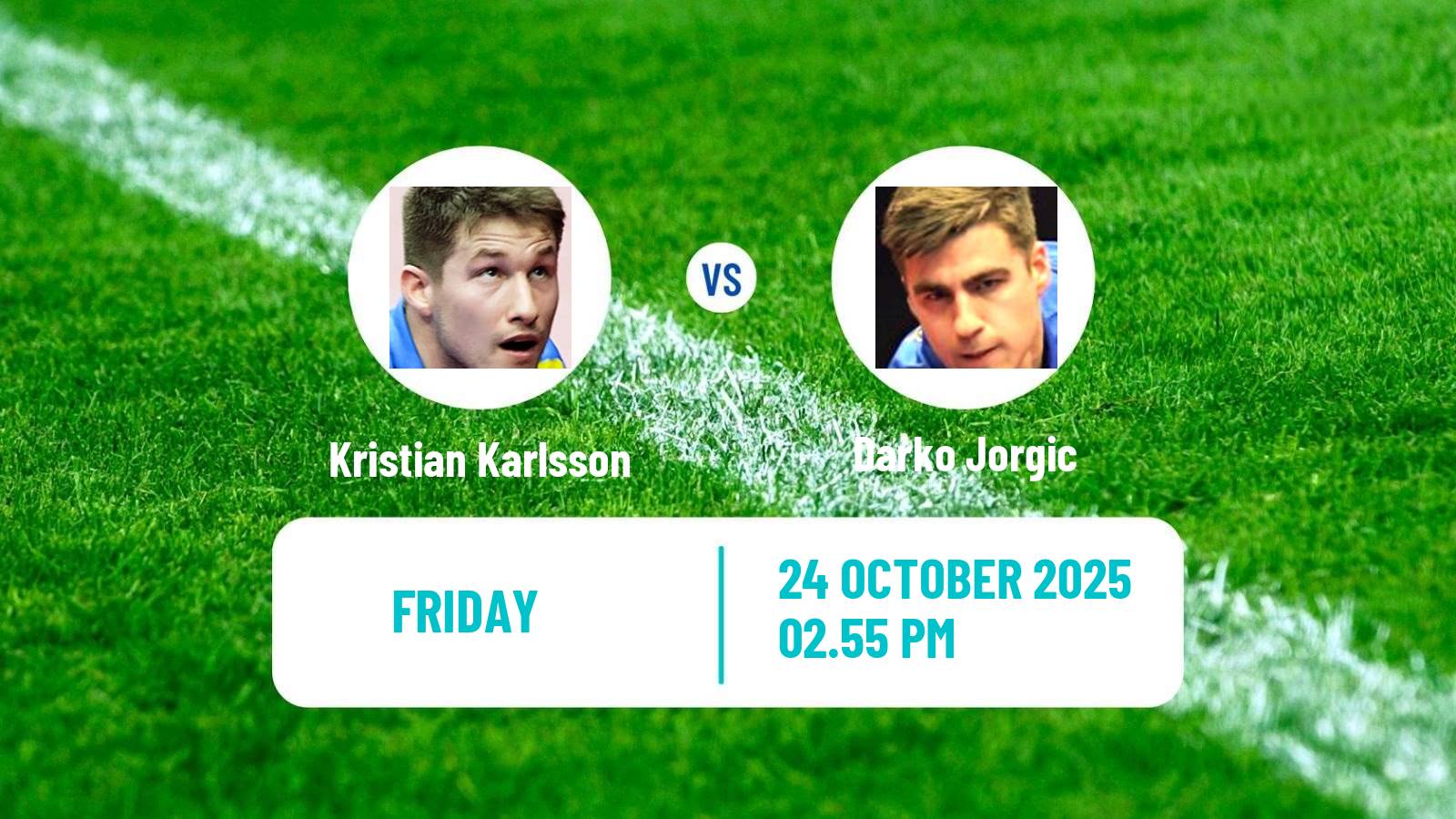 Table tennis Wtt Star Contender London Men Kristian Karlsson - Darko Jorgic