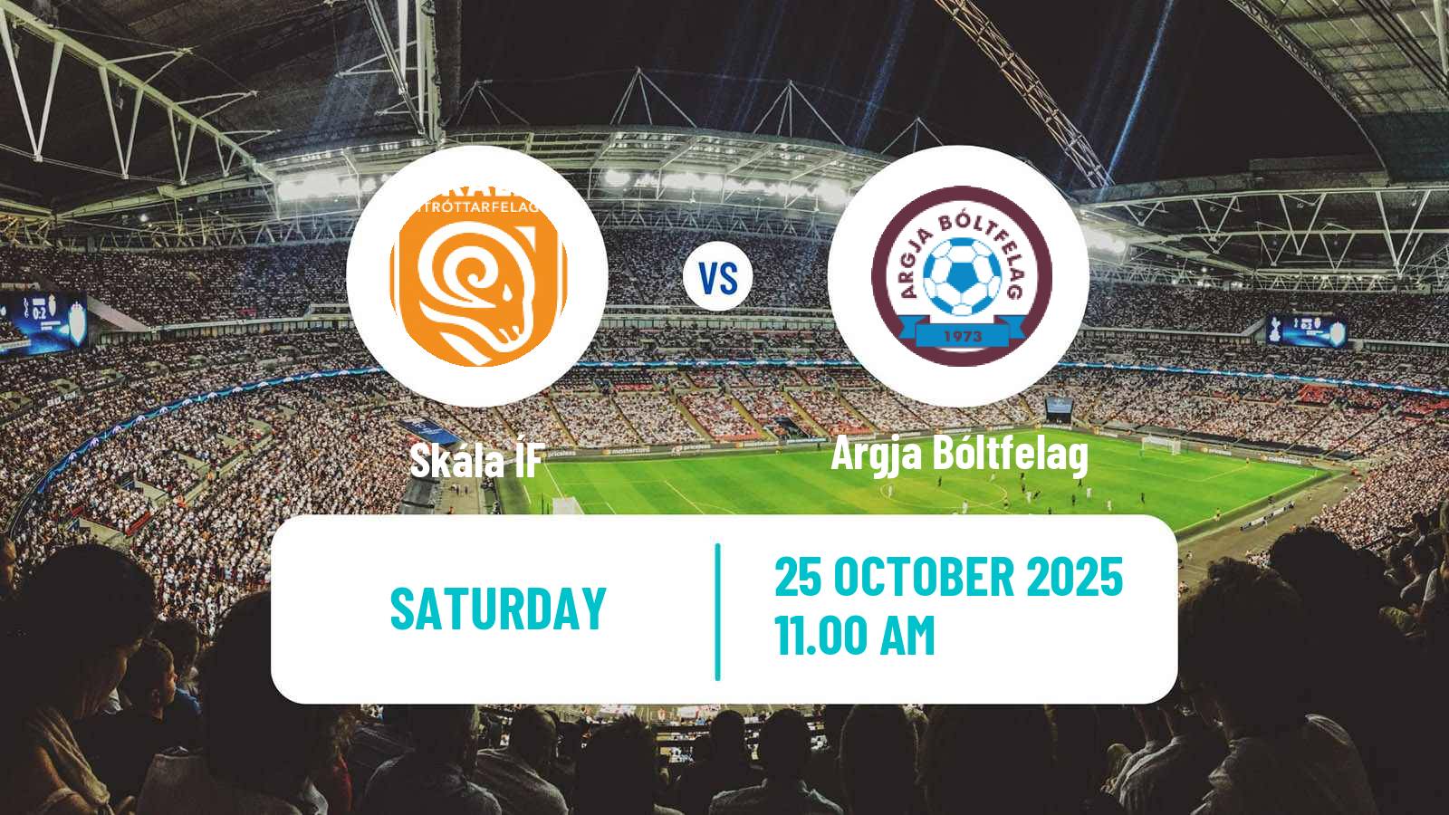 Football Faroe Islands 1 Deild Skála ÍF - Argja Bóltfelag