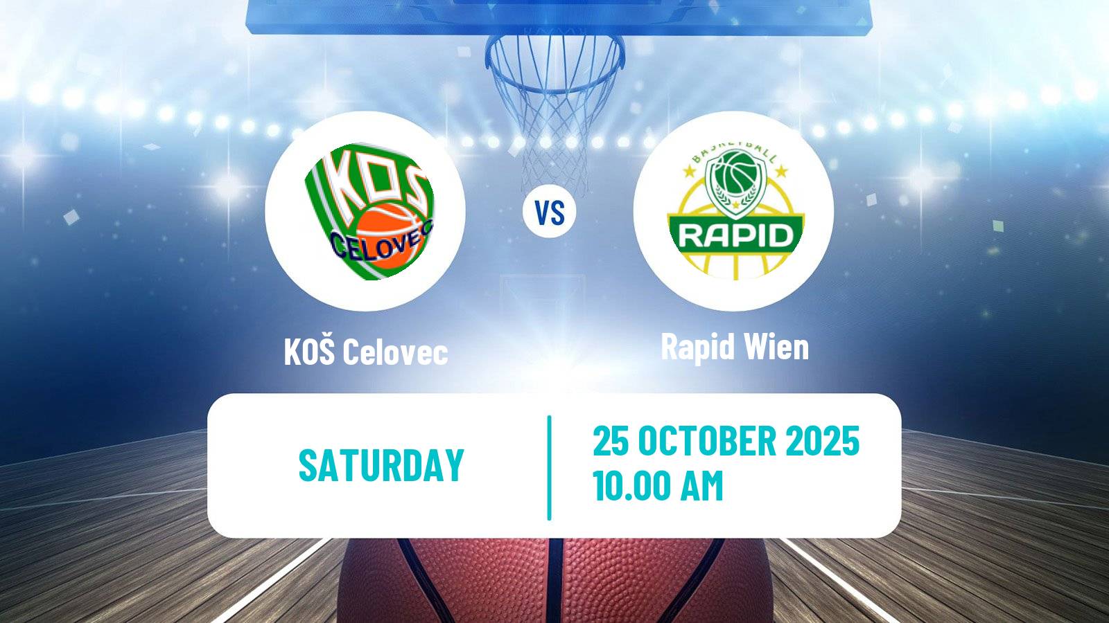 Basketball Austrian Zweite Liga Basketball Celovec - Rapid Wien