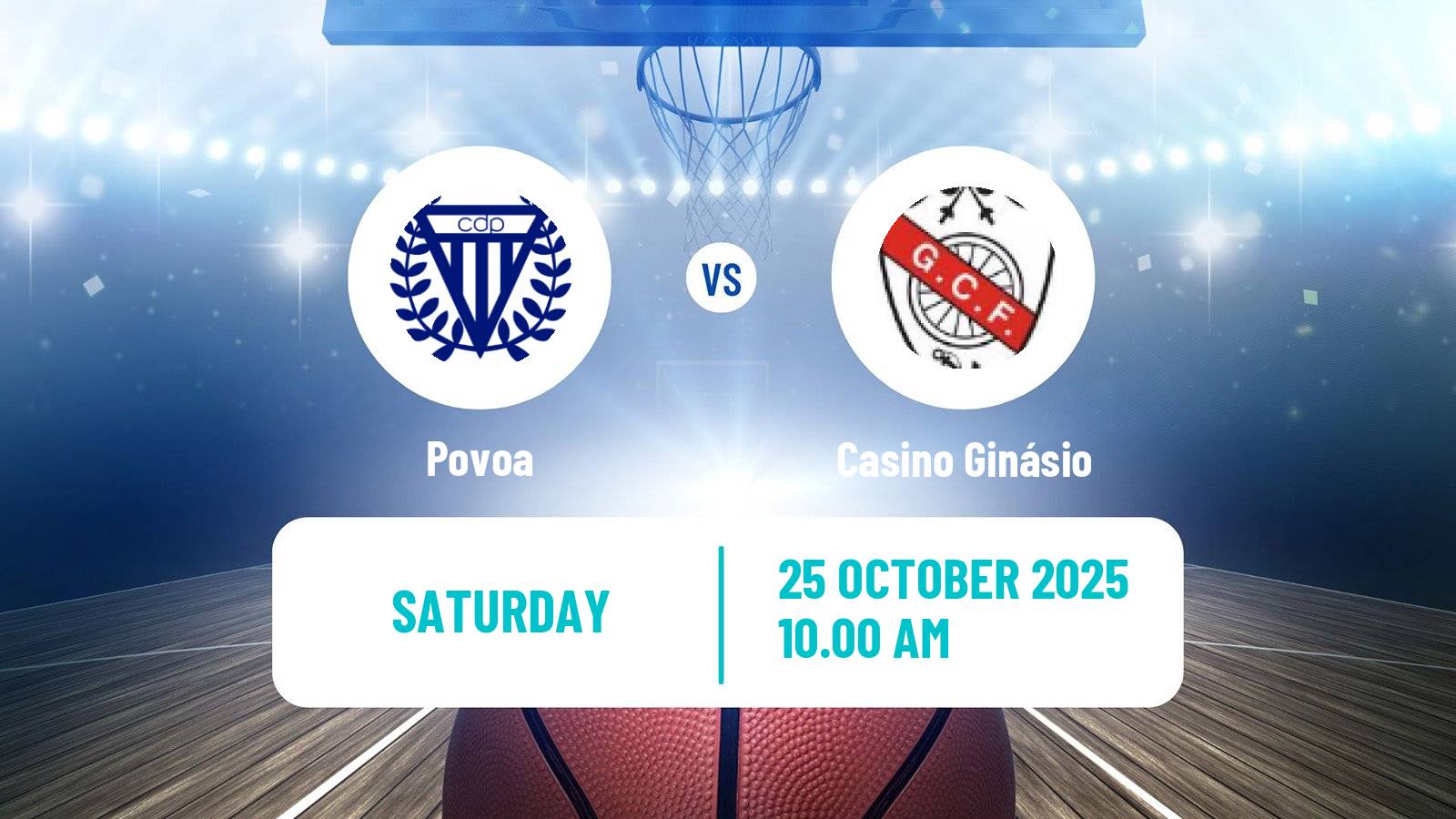 Basketball Portuguese Proliga Basketball Povoa - Casino Ginásio