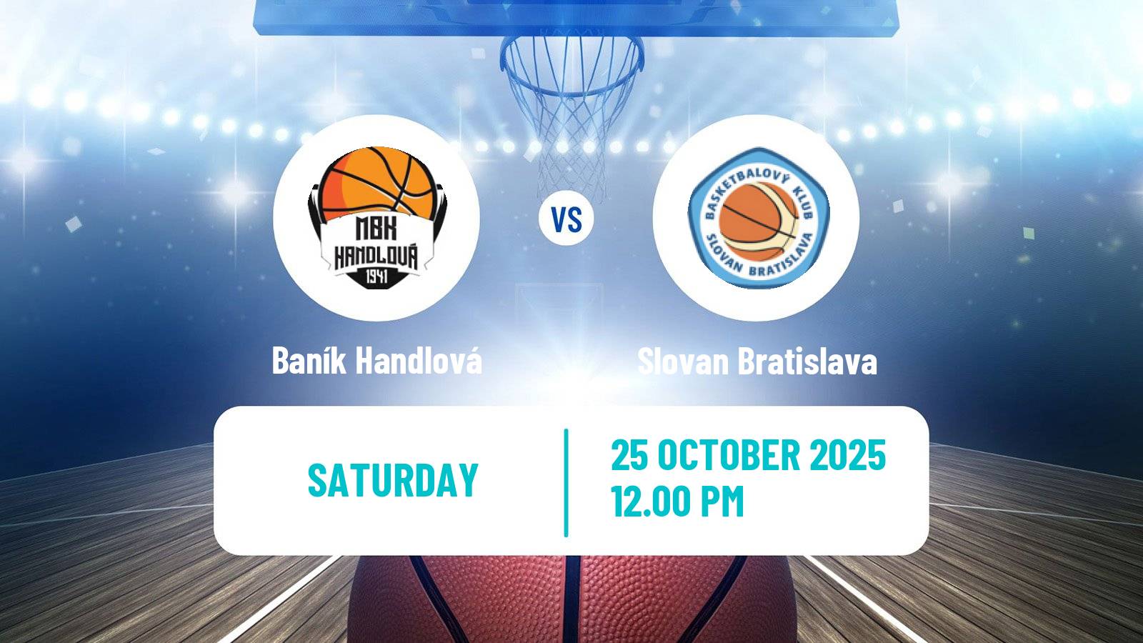 Basketball Slovak Extraliga Basketball Baník Handlová - Slovan Bratislava