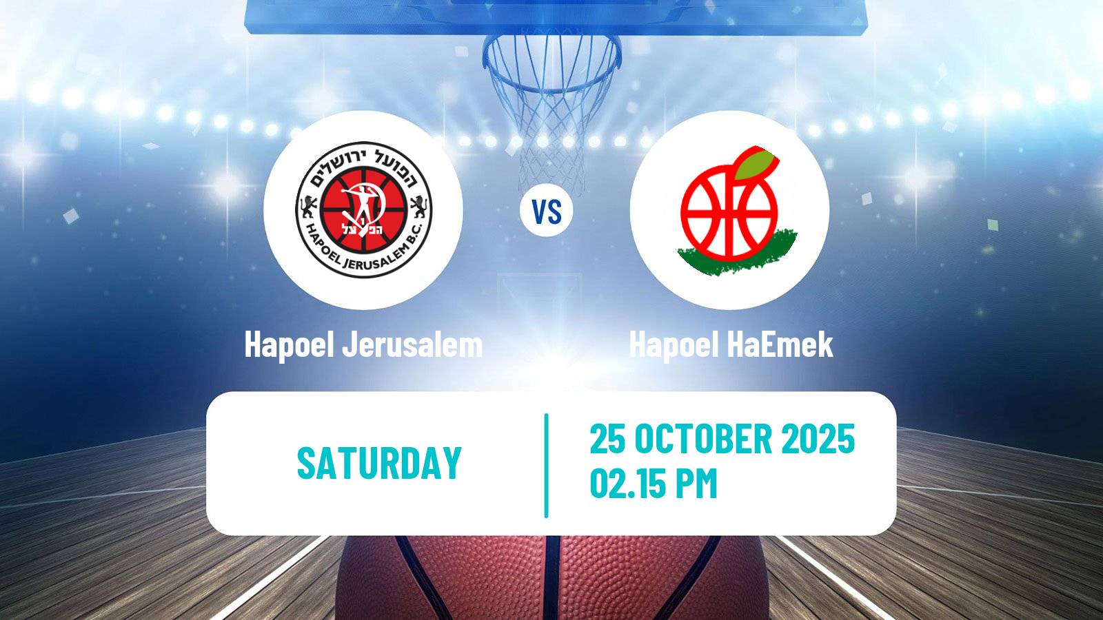 Basketball Israeli Basketball Super League Hapoel Jerusalem - Hapoel HaEmek