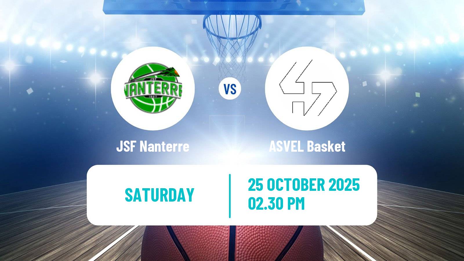 Basketball French LNB Nanterre - ASVEL Basket
