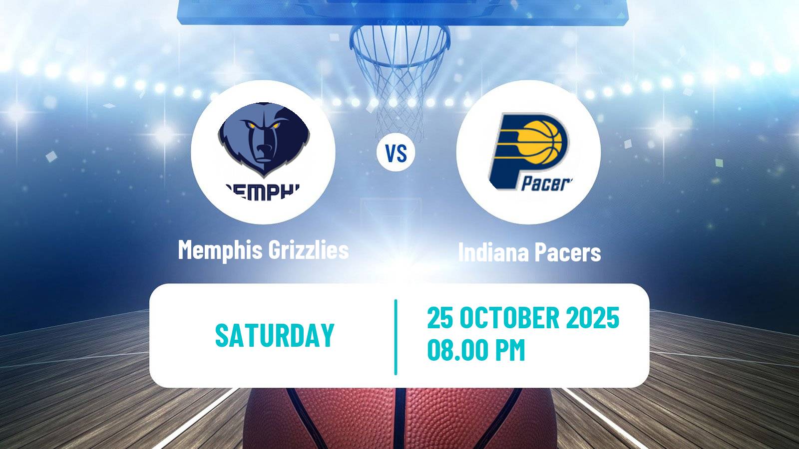 Basketball NBA Memphis Grizzlies - Indiana Pacers