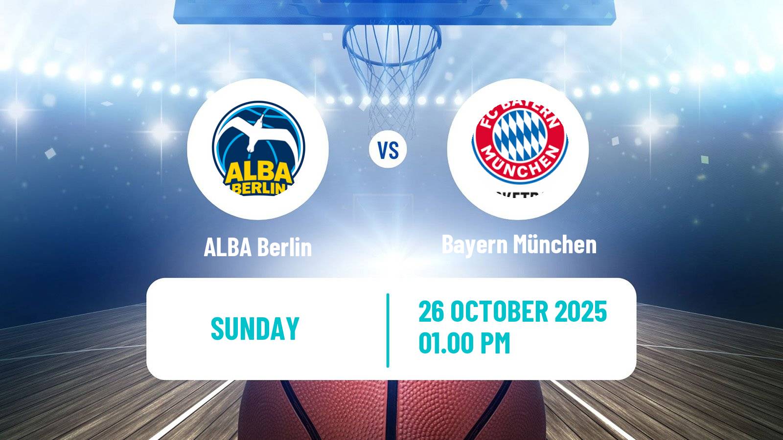 Basketball German BBL ALBA Berlin - Bayern München