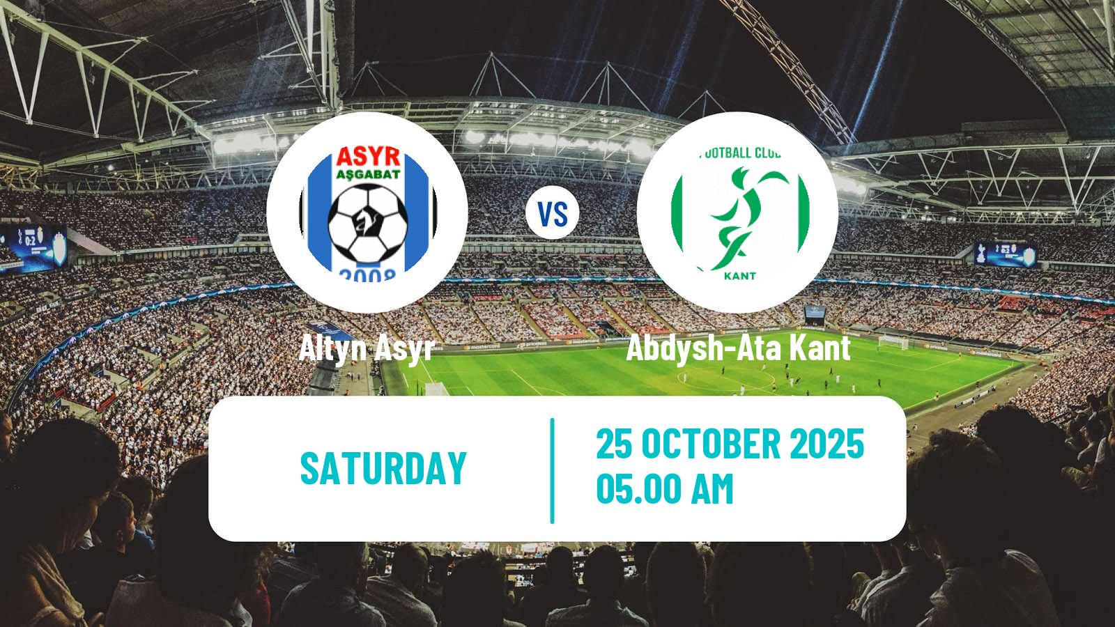 Football AFC Challenge League Altyn Asyr - Abdysh-Ata Kant
