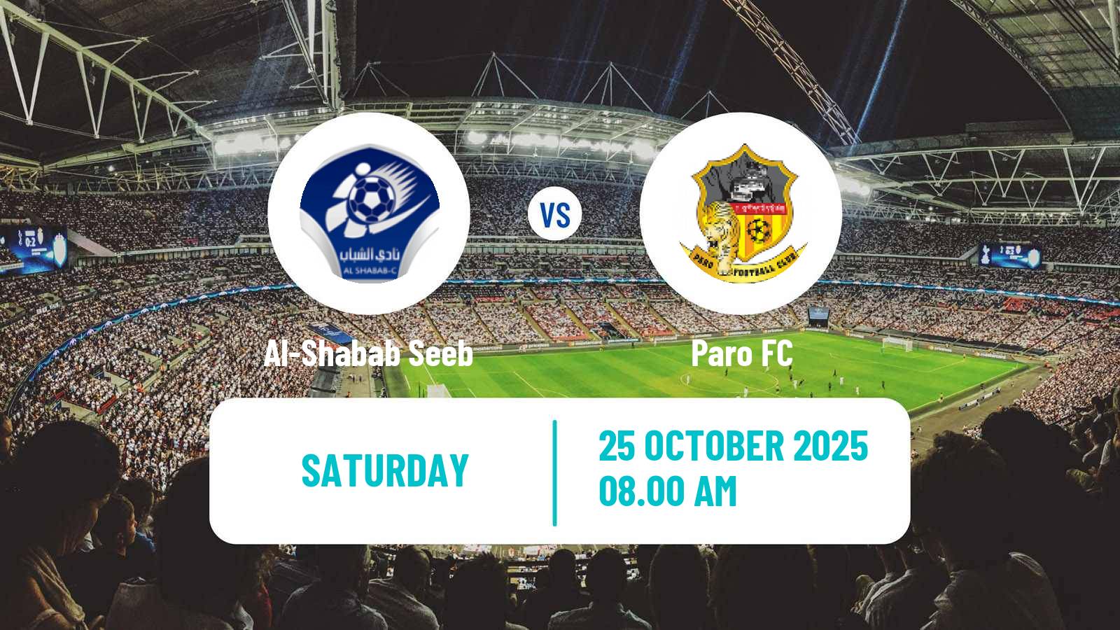 Football AFC Challenge League Al-Shabab Seeb - Paro