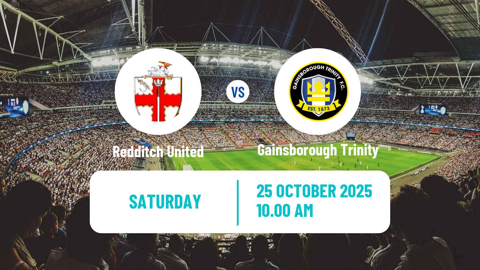 Football English FA Trophy Redditch United - Gainsborough Trinity