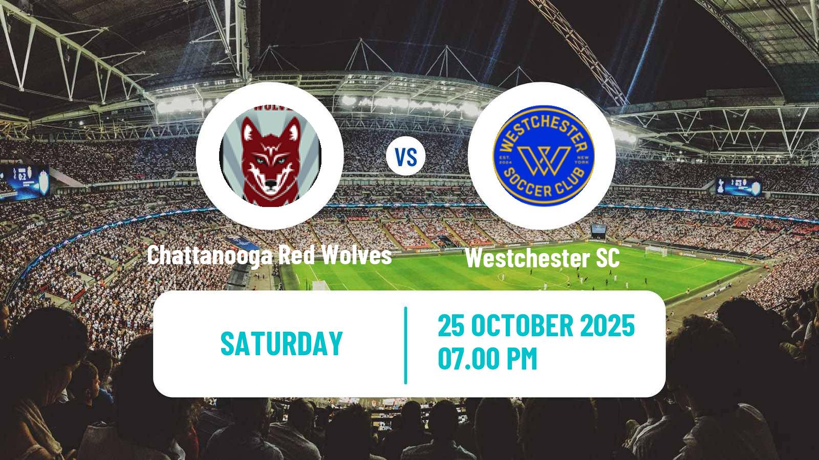 Football USL League One Chattanooga Red Wolves - Westchester SC