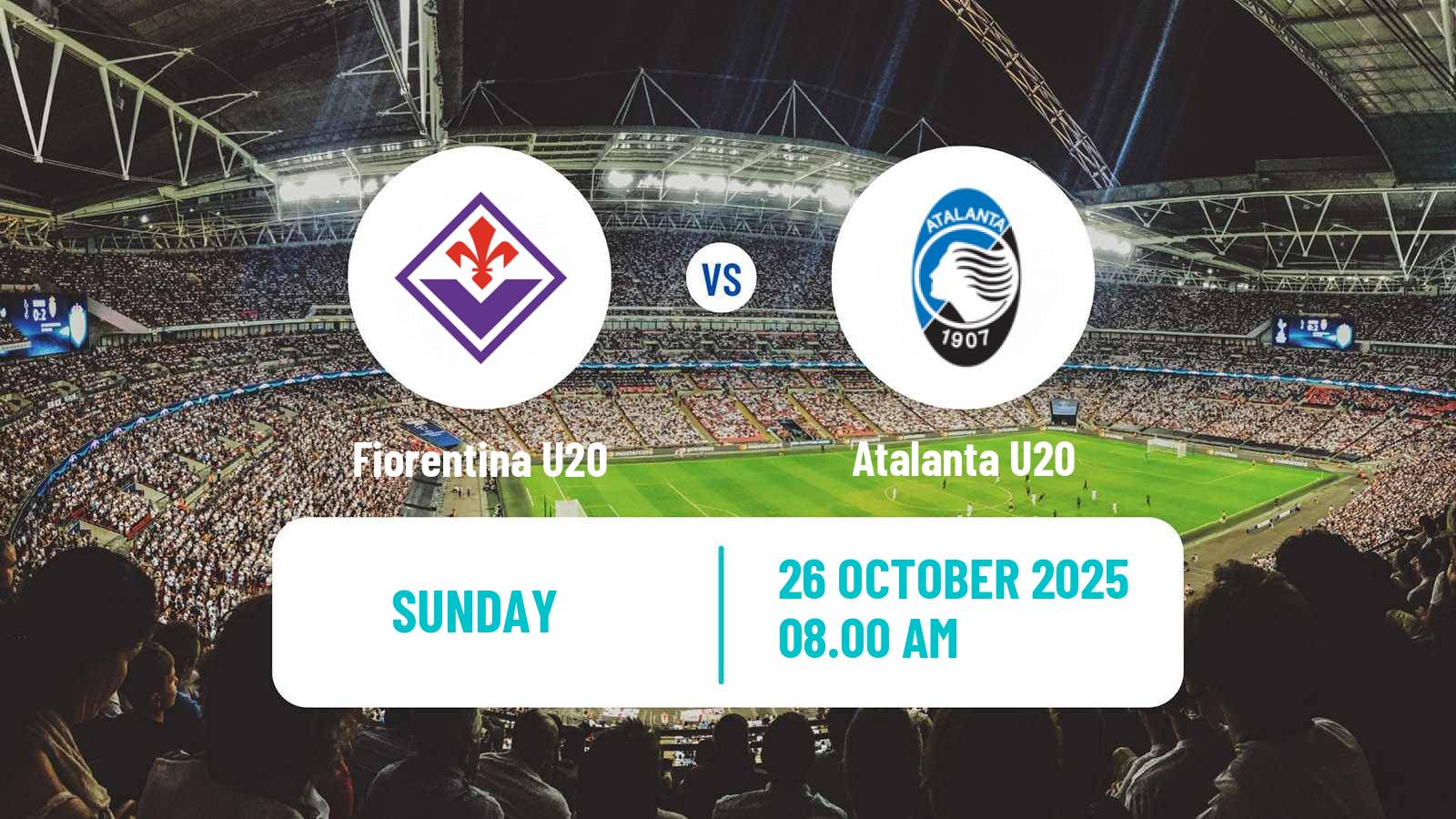 Football Italian Primavera 1 Fiorentina U20 - Atalanta U20