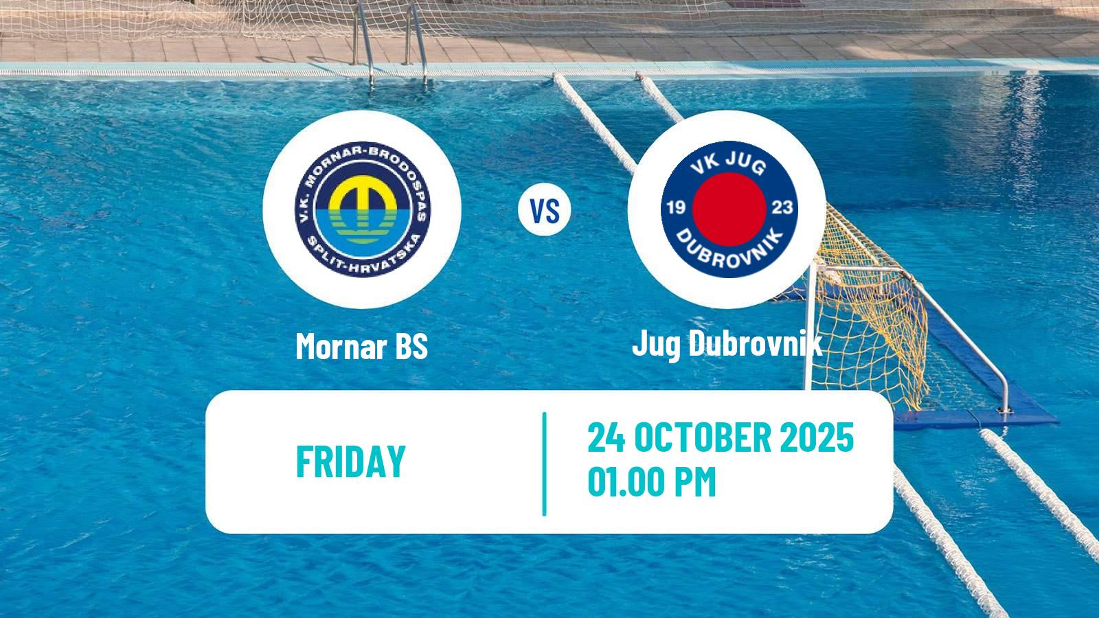 Water polo Croatian Water Polo Prva Liga Mornar BS - Jug Dubrovnik