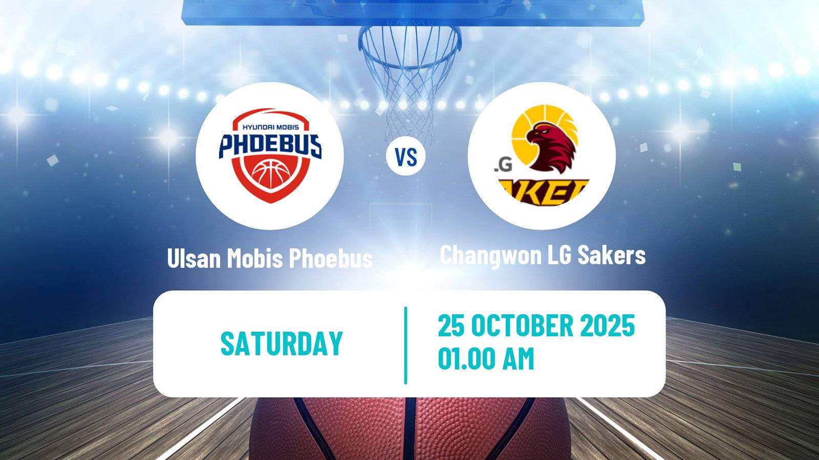 Basketball KBL Ulsan Mobis Phoebus - Changwon LG Sakers