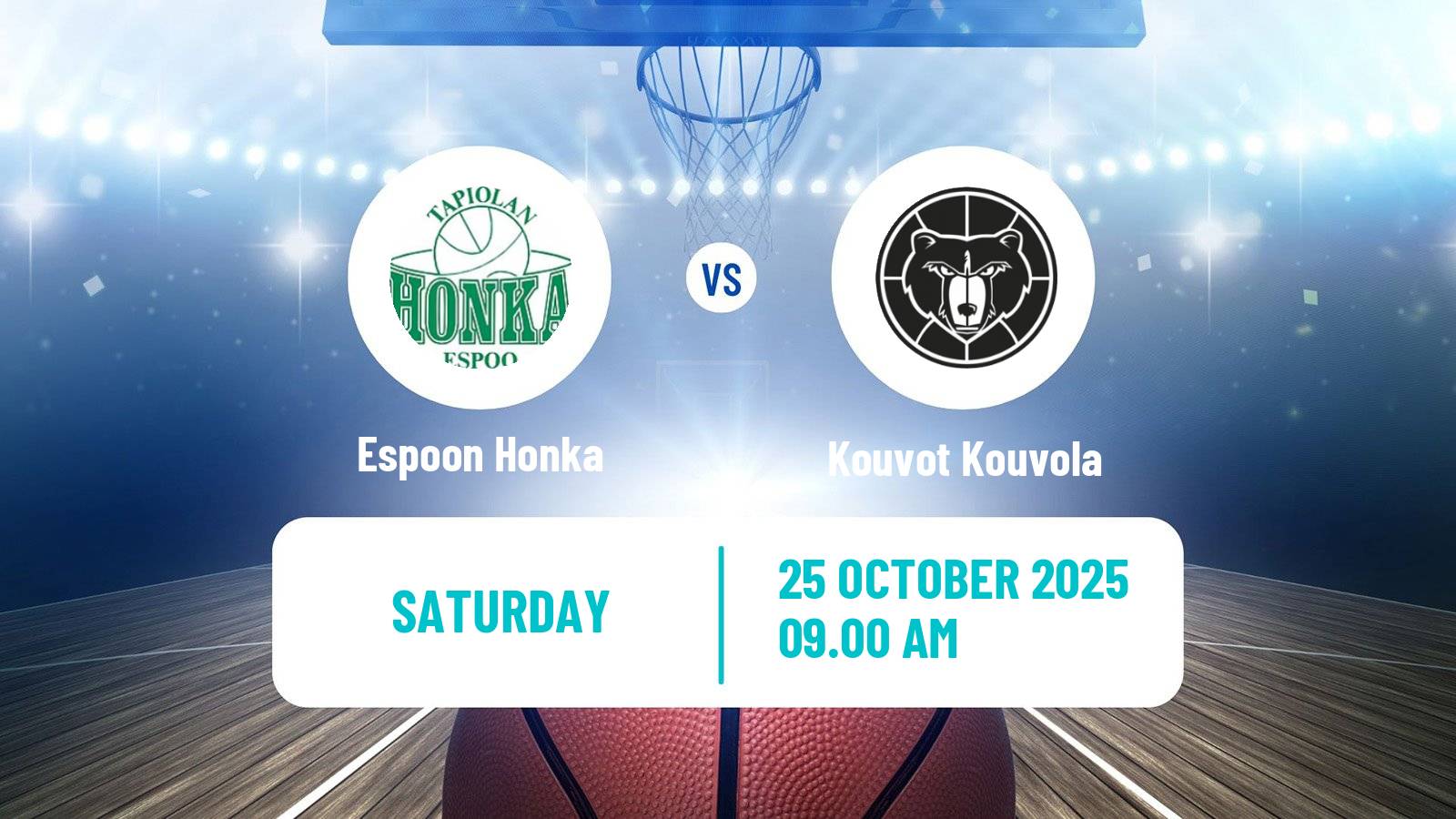 Basketball Finnish Korisliiga Espoon Honka - Kouvot Kouvola